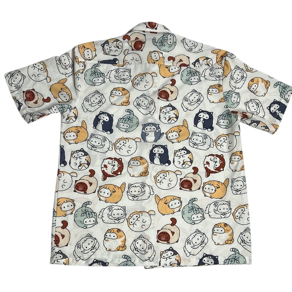 Men's Thai Casual Printed Loose-Fit Shirt -authentic From Thailand Button Up - L - Picture 2 of 8